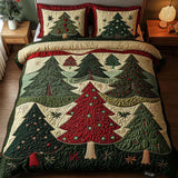 3 Piece Quilted Bedding Set – Forest Of Joy