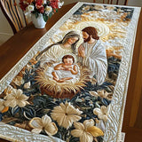 Quilted Table Runner - Divine Nativity Scene