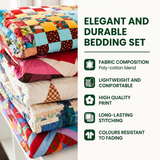 3 Piece Quilted Bedding Set - Father Christmas Magic