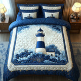 3 Piece Quilted Bedding Set – Lighthouse Breeze