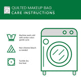 Blue Butterfly Quilted Makeup Bag NCU0NT10301