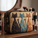 Cat Harmony Quilted Makeup Bag NCU0DK10140