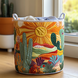 Sunlit Charm | Artisan-Made Laundry Basket