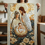 Quilted Table Runner - Divine Nativity Scene