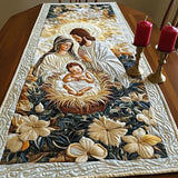 Quilted Table Runner - Divine Nativity Scene