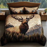 3 Piece Quilted Bedding Set – Forest Animals