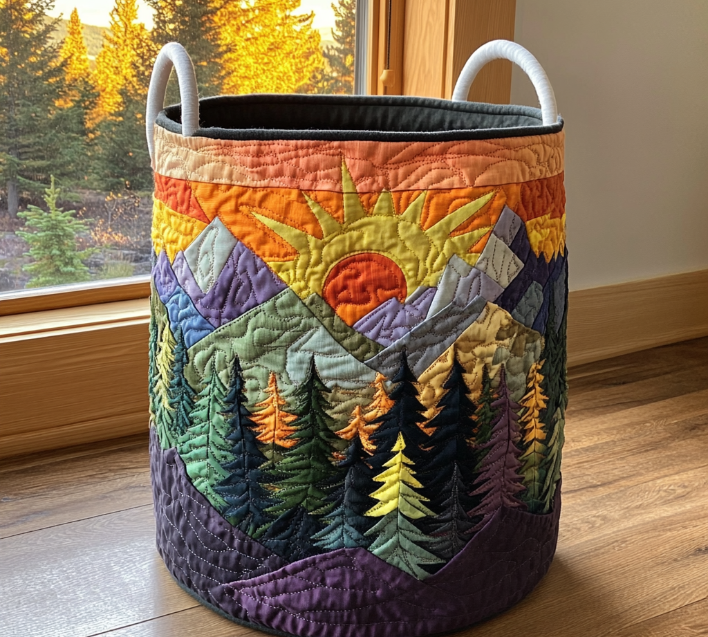 Sunlit Charm | Artisan-Made Laundry Basket