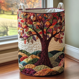 Handcrafted Laundry Basket - Tree of Life Design
