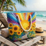 Artisan Rainbow Sun Beach Tote