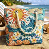 Artisan Beach Tote | Warm Halo