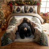 3 Piece Quilted Bedding Set – Holiday Retreat