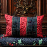 Quilted Cushion Cover - Festive Heart
