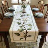 Quilted Table Runner - Rustic Magnolia Blossom