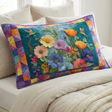 Quilted Cushion Cover - Dream of Soft Petals