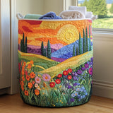 Artisan Crafted Laundry Basket | Spring Meadow Design