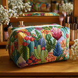 Succulent Sun Quilted Makeup Bag NCU0PT9631