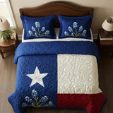 3 Piece Quilted Bedding Set – Texas Pride