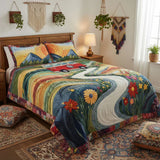 3 Piece Quilted Bedding Set – Vintage Journey