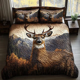 3 Piece Quilted Bedding Set – Forest Animals