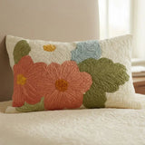 Quilted Cushion Cover - Retro Daisies