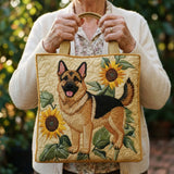 Handcrafted Bag - Floral German Shepherd